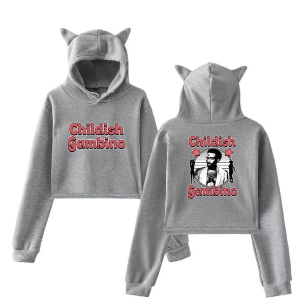 Childish Gambino Cropped Hoodie #4 - Image 5