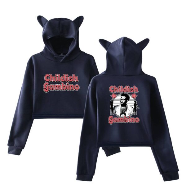 Childish Gambino Cropped Hoodie #4 - Image 4